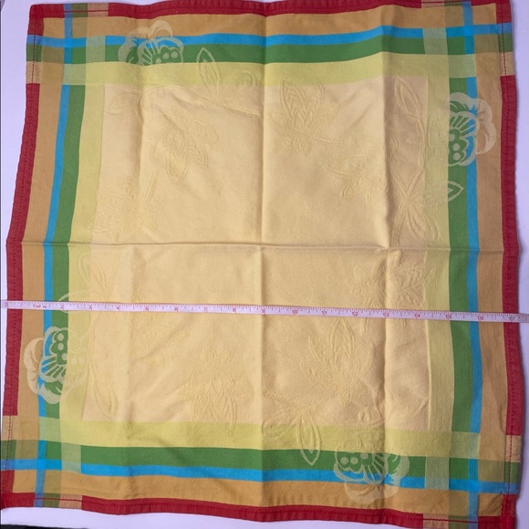 Fateba Lot Jacquard 1 Placemat 2 Napkins Made in Portugal 100% Cotton Bright. - Picture 8 of 8